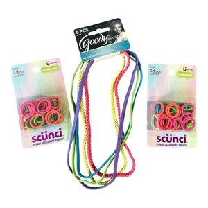 Goody Headbands & Scunci No-Damage Hair Elastics Bundle – NWT